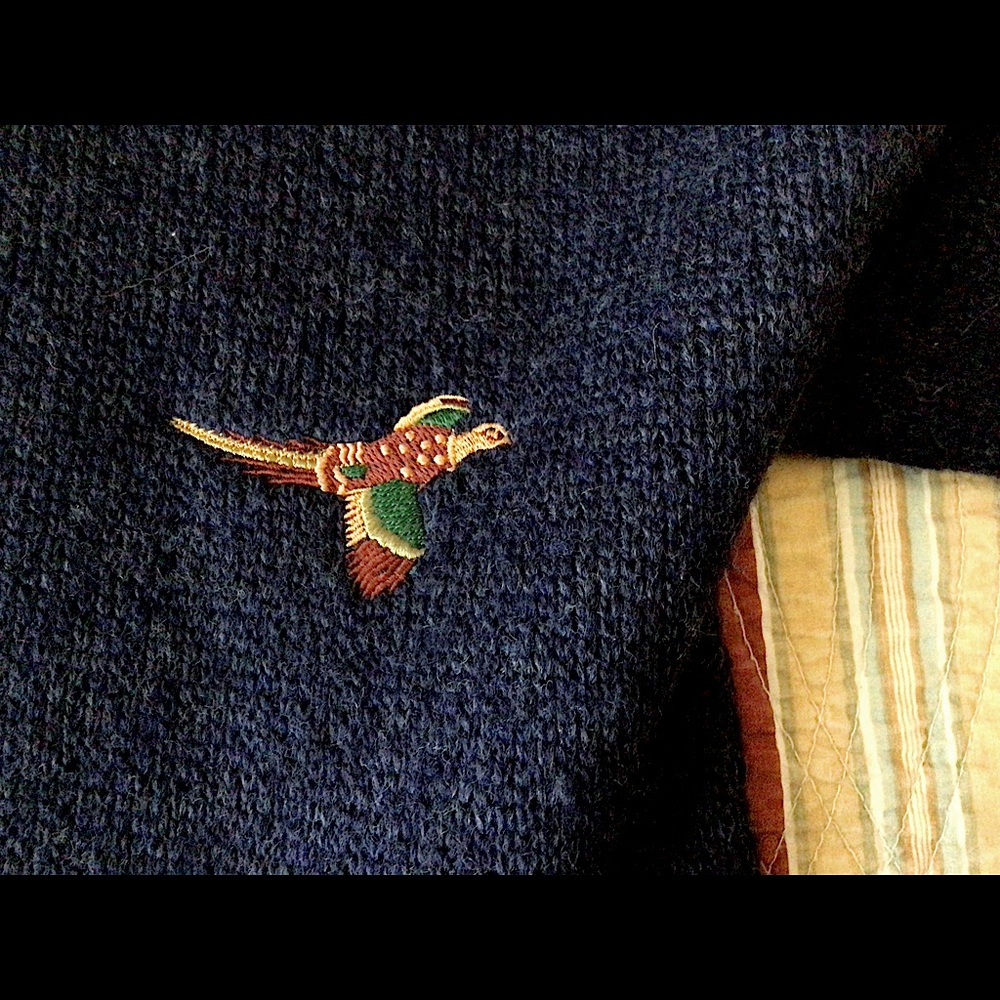 Mens Fox and Bird Sweater.